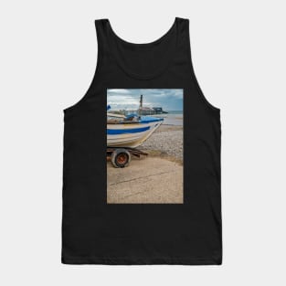 Crab fishing boat on Cromer beach, Norfolk Tank Top